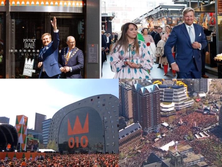 The Royal Family of the Netherlands in Markthal!