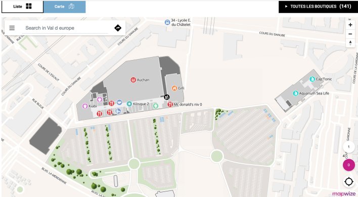 Mapwize - Cartographie intérieure de nos centres
